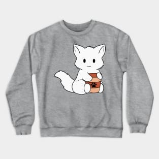 White Fox Coffee Crewneck Sweatshirt